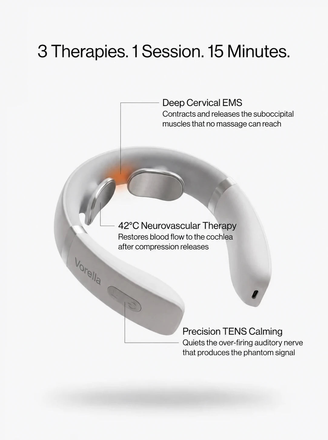 Vorella 3-in-1 therapy device